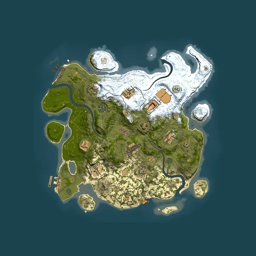 Rust map seed 1974983170, 3500x3500m top-down preview