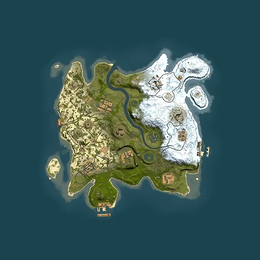 Rust map seed 597319452, 3000x3000m top-down preview
