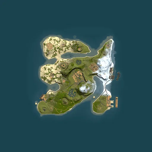 Rust map seed 1455940107, 2000x2000m top-down preview