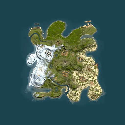 Rust map seed 588344288, 3000x3000m top-down preview