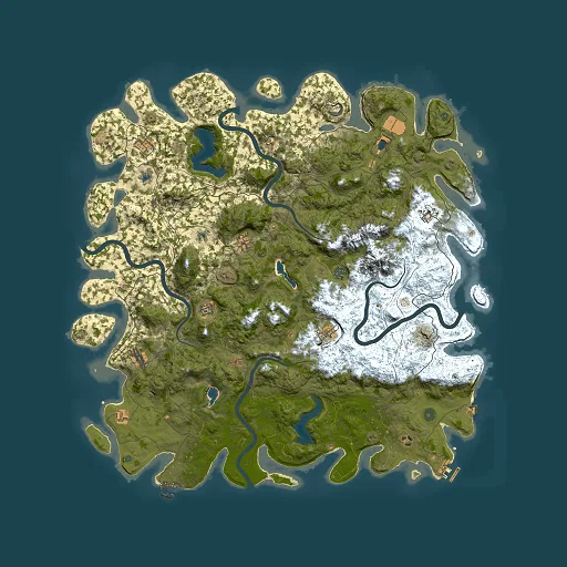 Rust map seed 1020822574, 5500x5500m top-down preview