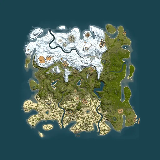 Rust map seed 766863215, 4500x4500m top-down preview