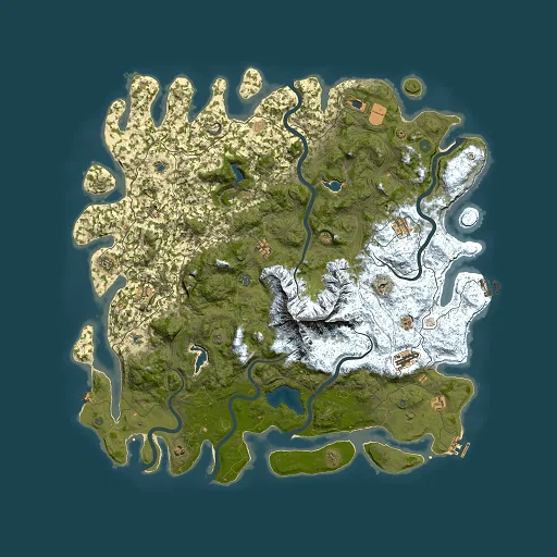 Rust map seed 140468747, 5500x5500m top-down preview