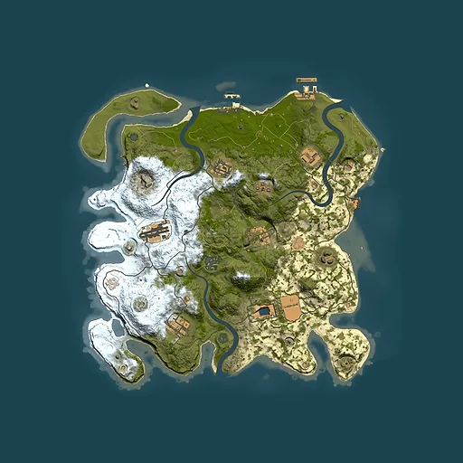 Rust map seed 39325122, 3500x3500m top-down preview