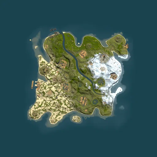 Rust map seed 1008991220, 3000x3000m top-down preview