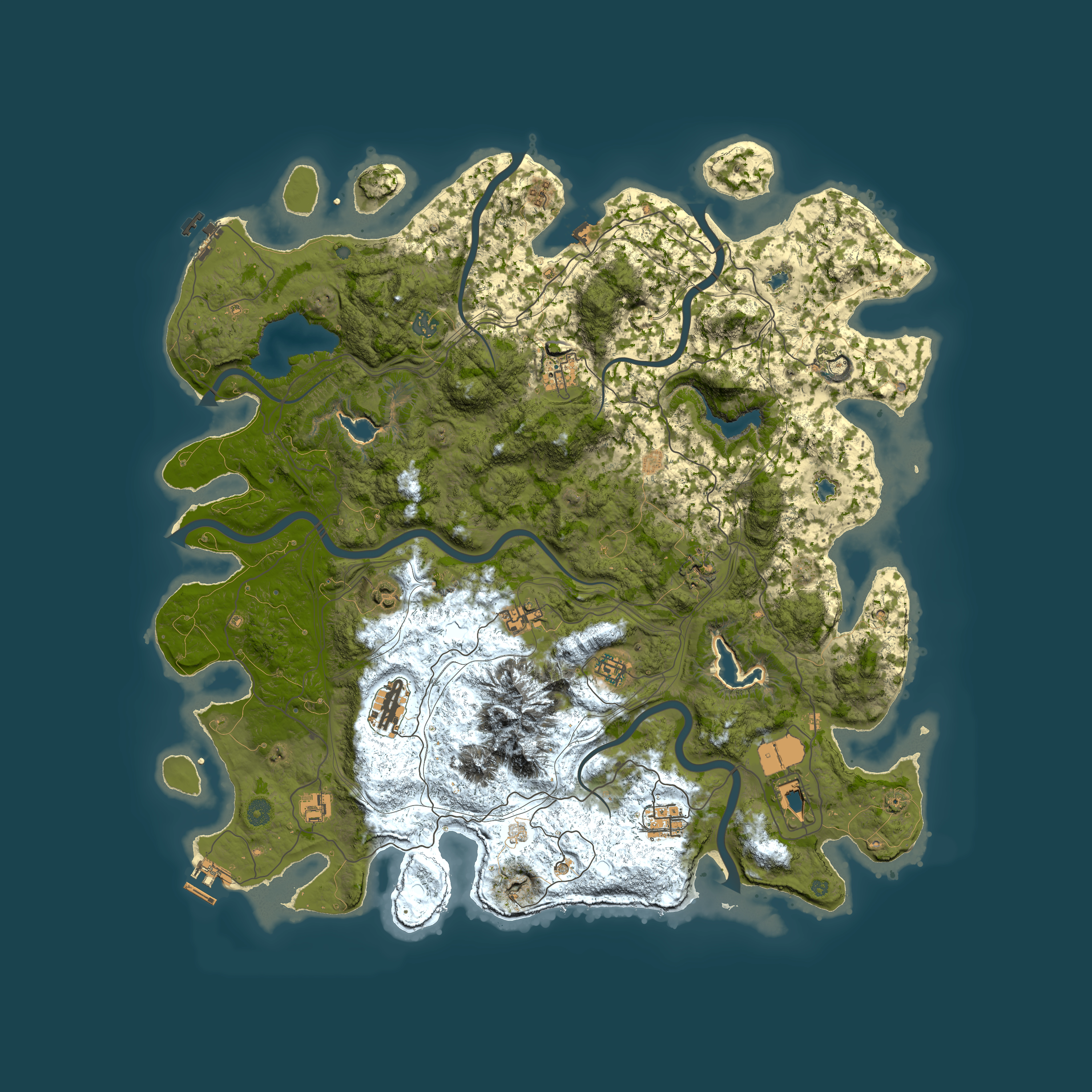 Full top-down render of Rust map seed 638302937, 5000x5000m