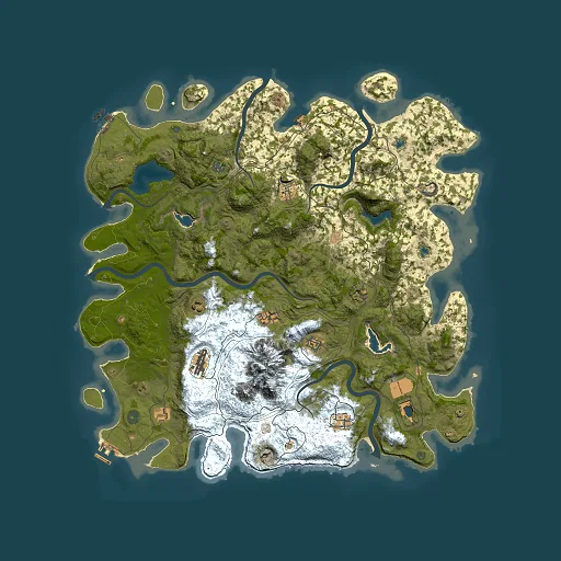 Rust map seed 638302937, 5000x5000m top-down preview