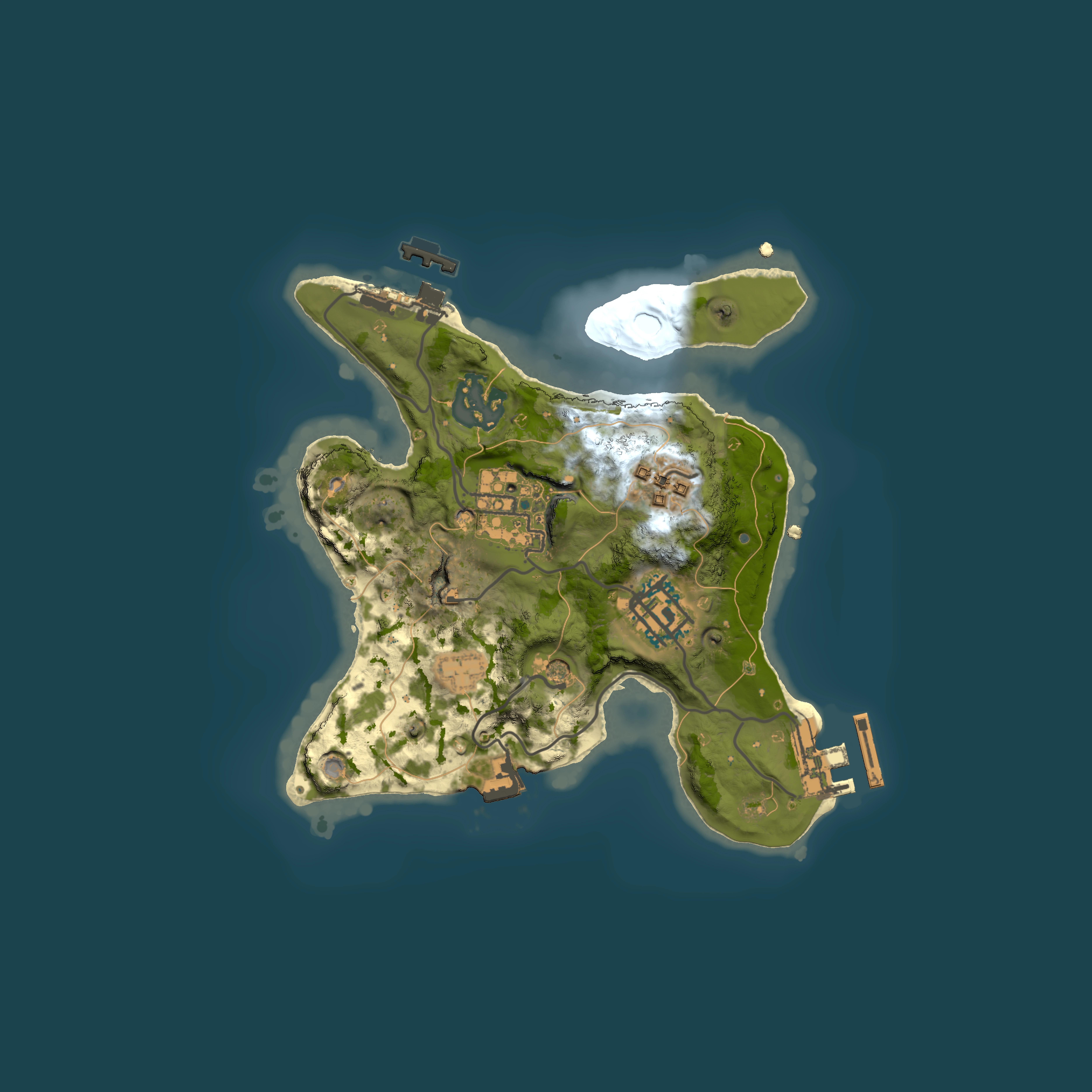 Full top-down render of Rust map seed 286730602, 2000x2000m