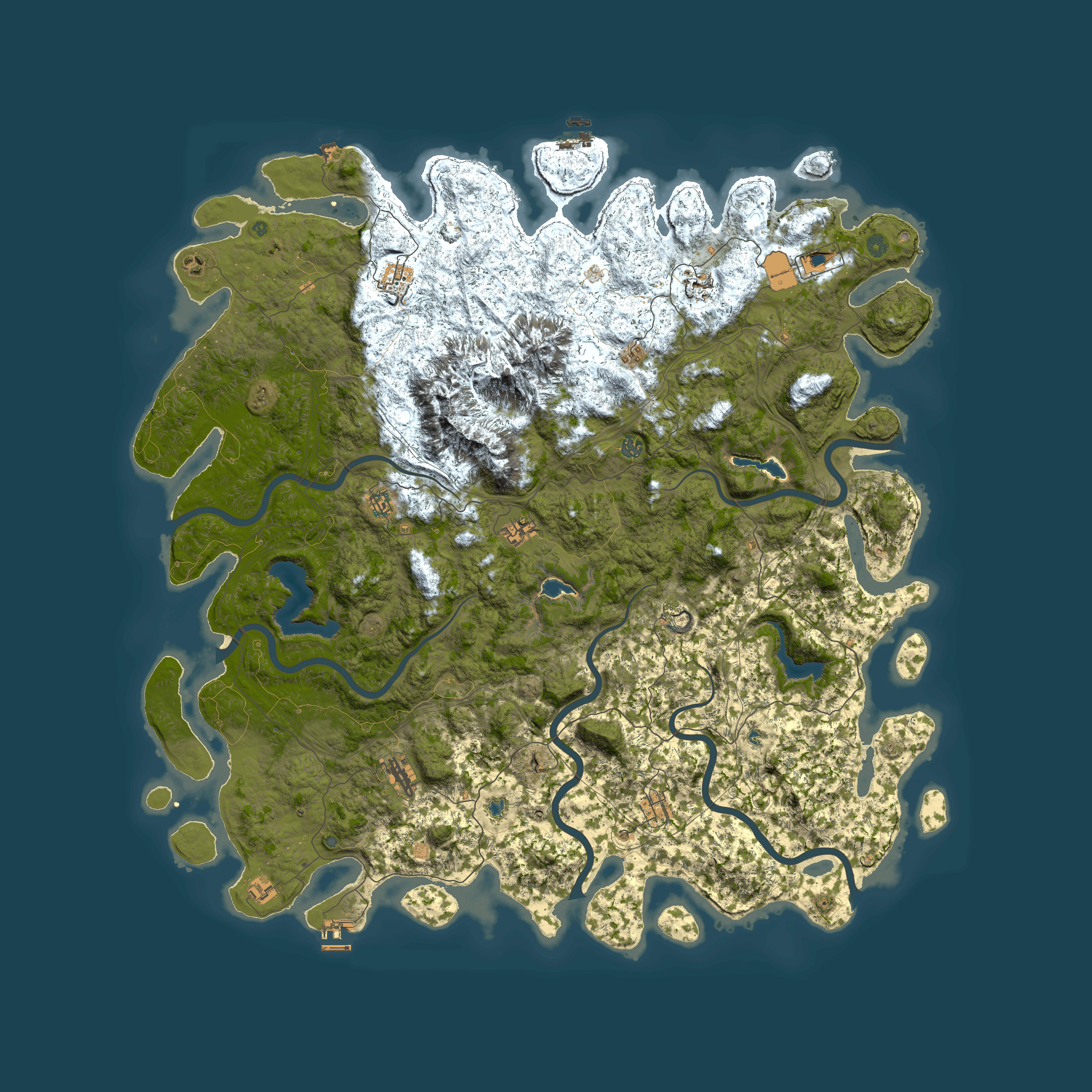 Full top-down render of Rust map seed 1415329468, 6000x6000m