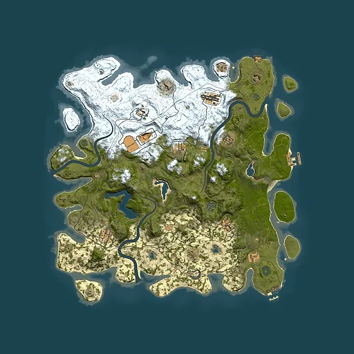 Rust map seed 461120163, 4500x4500m top-down preview