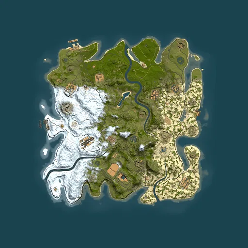 Rust map seed 1967864651, 4000x4000m top-down preview