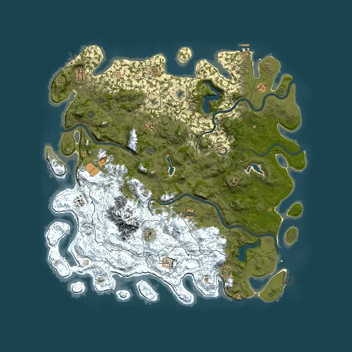 Rust map seed 1162208133, 5500x5500m top-down preview