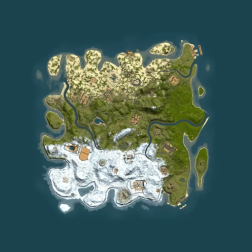 Rust map seed 883972449, 4000x4000m top-down preview
