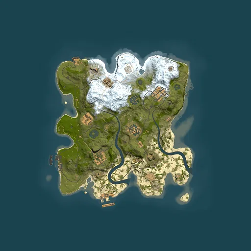 Rust map seed 997557620, 3000x3000m top-down preview