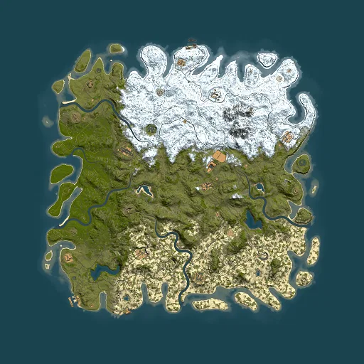 Rust map seed 1724110711, 6000x6000m top-down preview