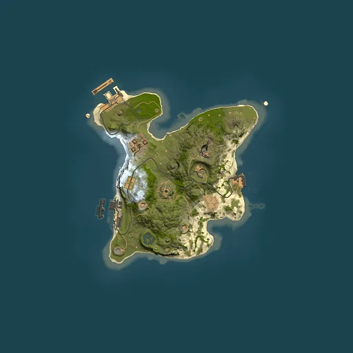 Rust map seed 1405255578, 2000x2000m top-down preview