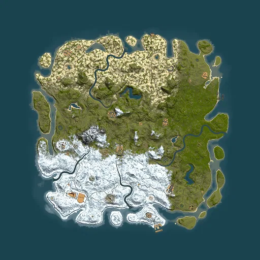 Rust map seed 1497239547, 6000x6000m top-down preview