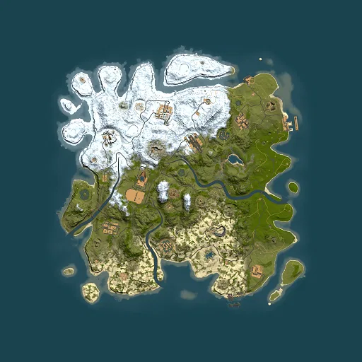 Rust map seed 2005578336, 4000x4000m top-down preview