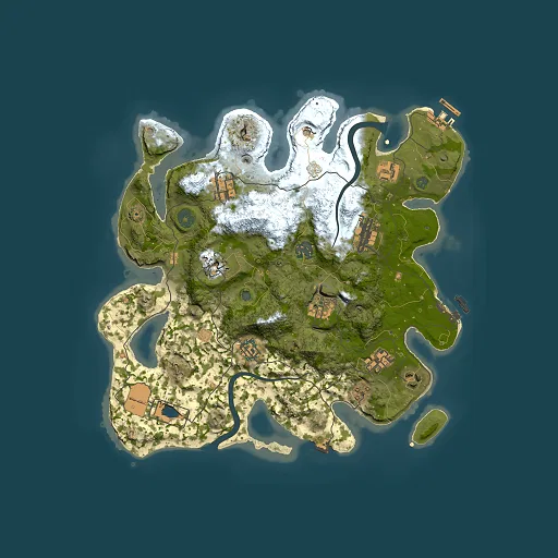 Rust map seed 413817725, 3500x3500m top-down preview