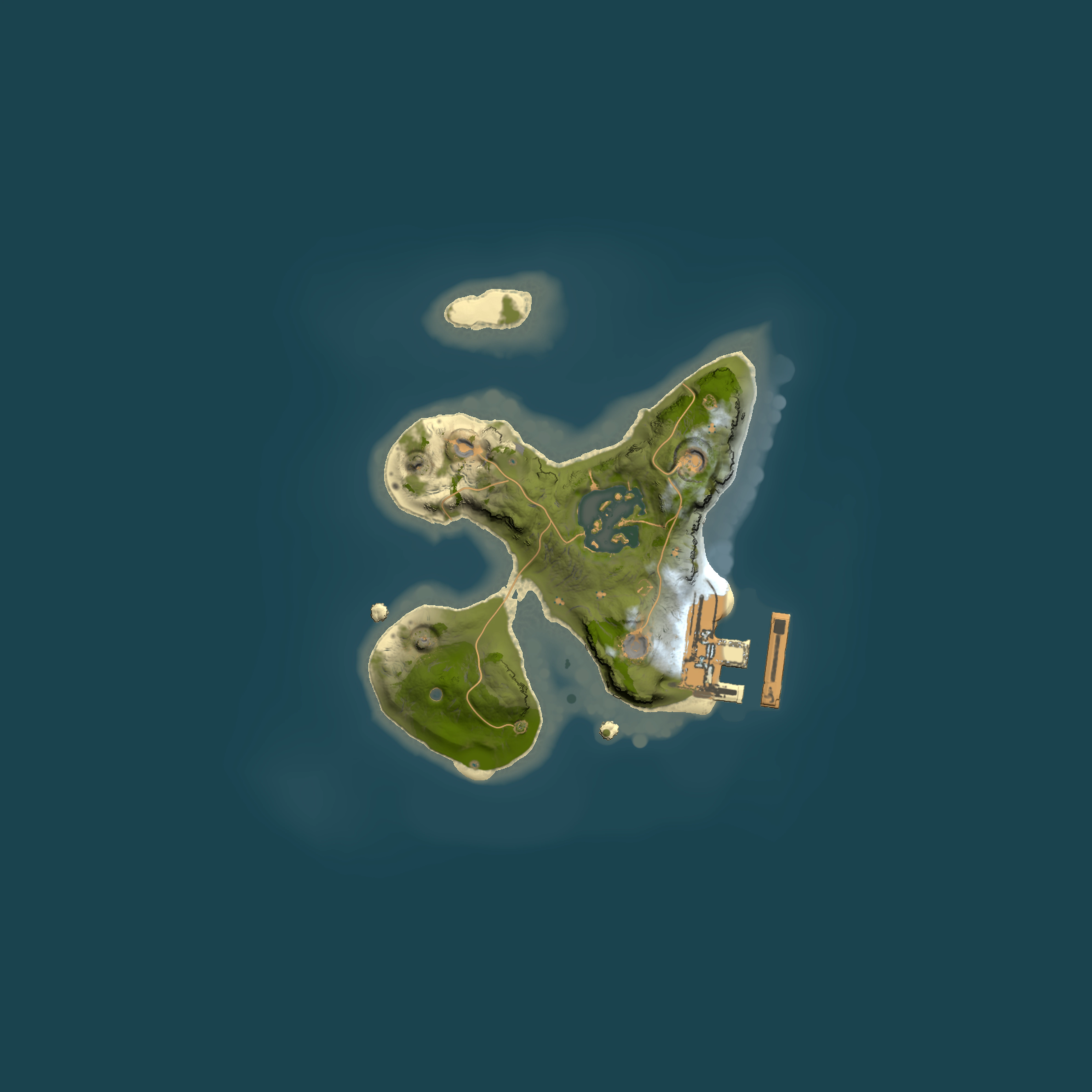 Full top-down render of Rust map seed 448130847, 1500x1500m