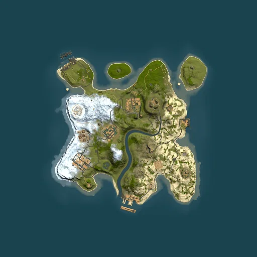 Rust map seed 1092846836, 2500x2500m top-down preview