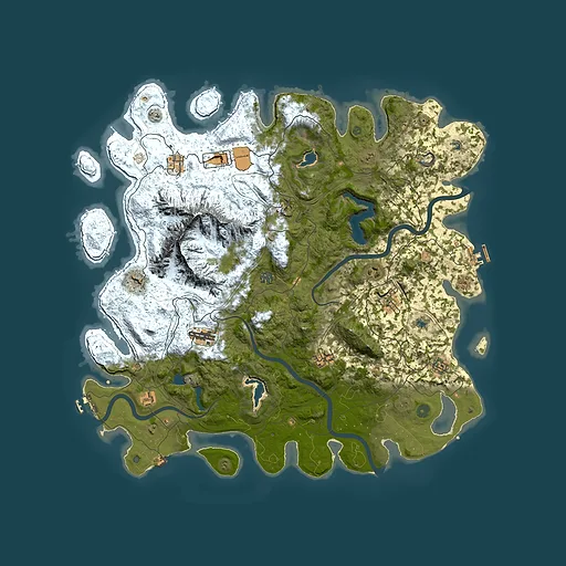 Rust map seed 2011254796, 5000x5000m top-down preview
