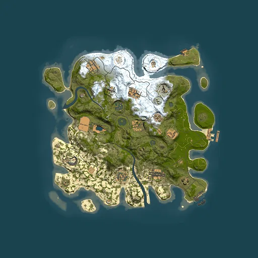 Rust map seed 31575544, 3500x3500m top-down preview