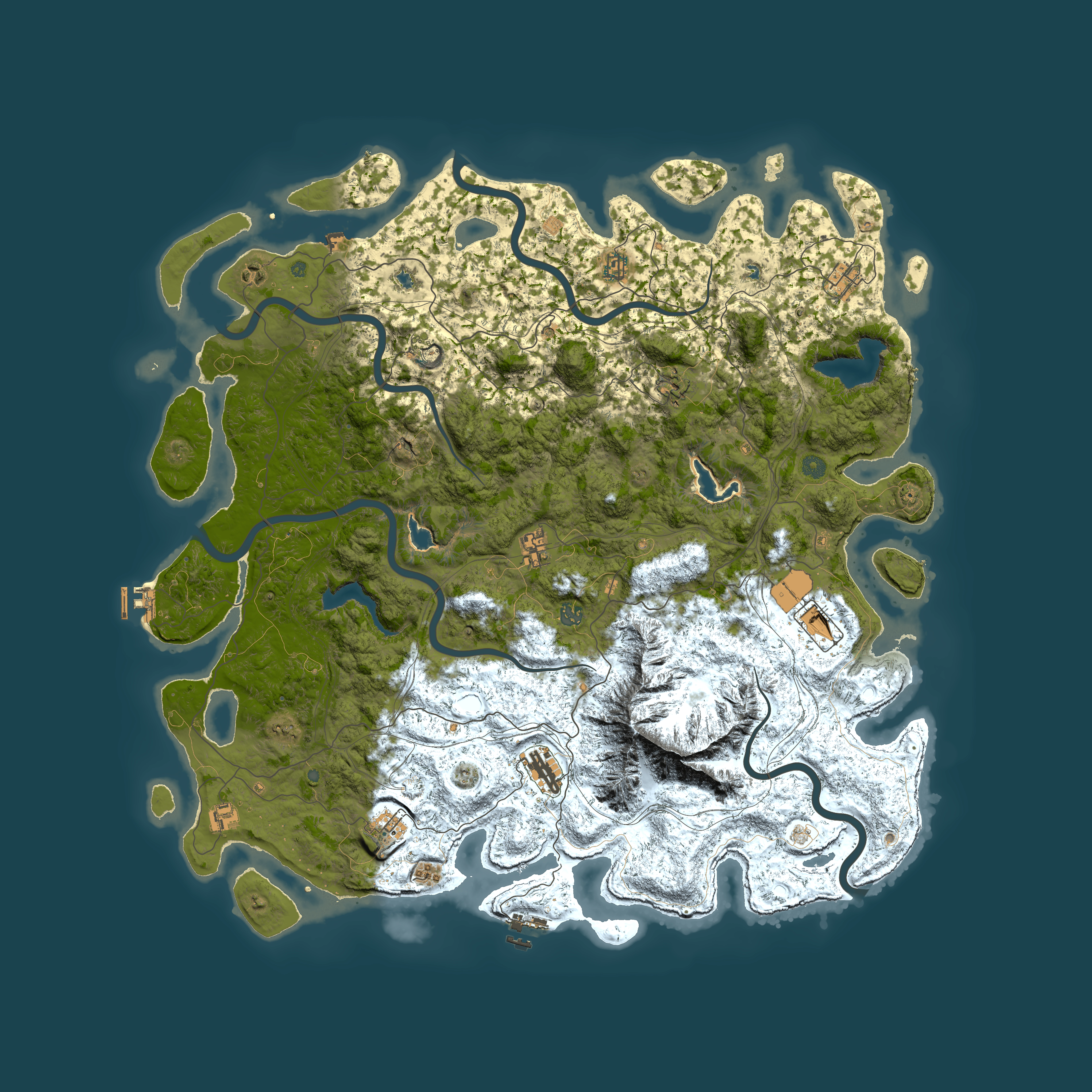 Full top-down render of Rust map seed 1323783421, 5500x5500m