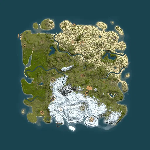 Rust map seed 351554507, 5500x5500m top-down preview