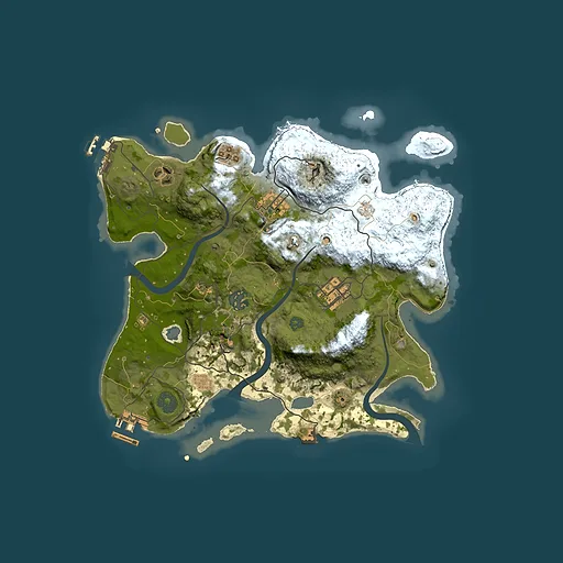 Rust map seed 1230672635, 3000x3000m top-down preview