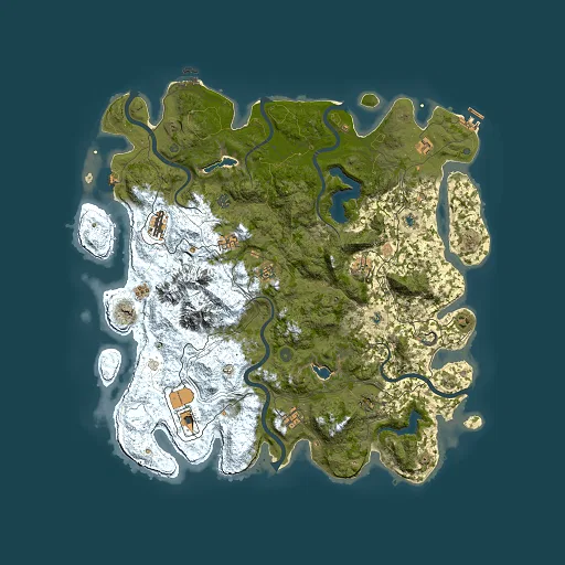 Rust map seed 1724893931, 5000x5000m top-down preview