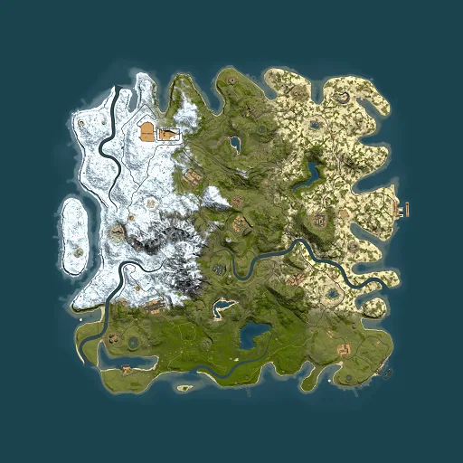 Rust map seed 1243302138, 5000x5000m top-down preview