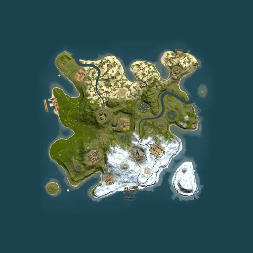 Rust map seed 186283430, 3000x3000m top-down preview