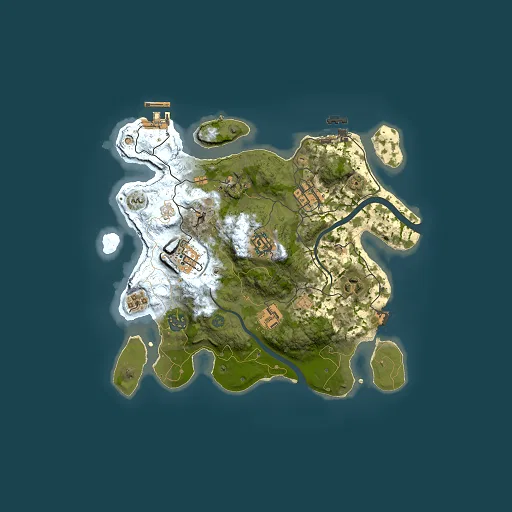 Rust map seed 509185663, 3000x3000m top-down preview