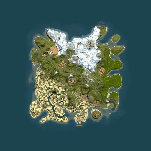 Rust map seed 583279271, 3500x3500m top-down preview