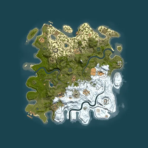 Rust map seed 1877691955, 4000x4000m top-down preview
