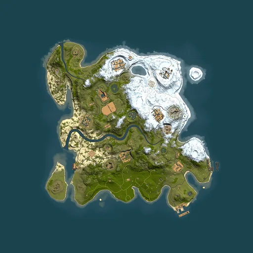 Rust map seed 76949466, 3500x3500m top-down preview