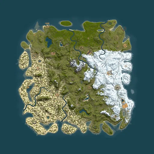 Rust map seed 616694351, 6000x6000m top-down preview