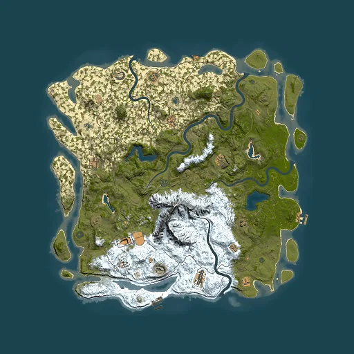 Rust map seed 2095886499, 5500x5500m top-down preview