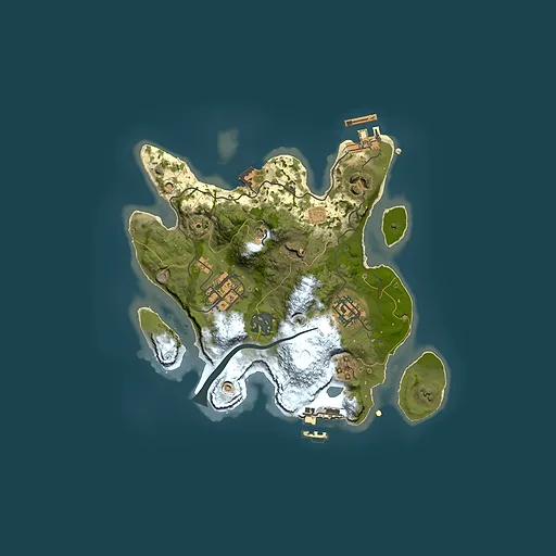Rust map seed 1055917236, 2500x2500m top-down preview