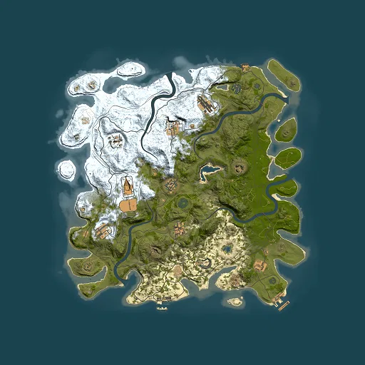 Rust map seed 1519386291, 4250x4250m top-down preview