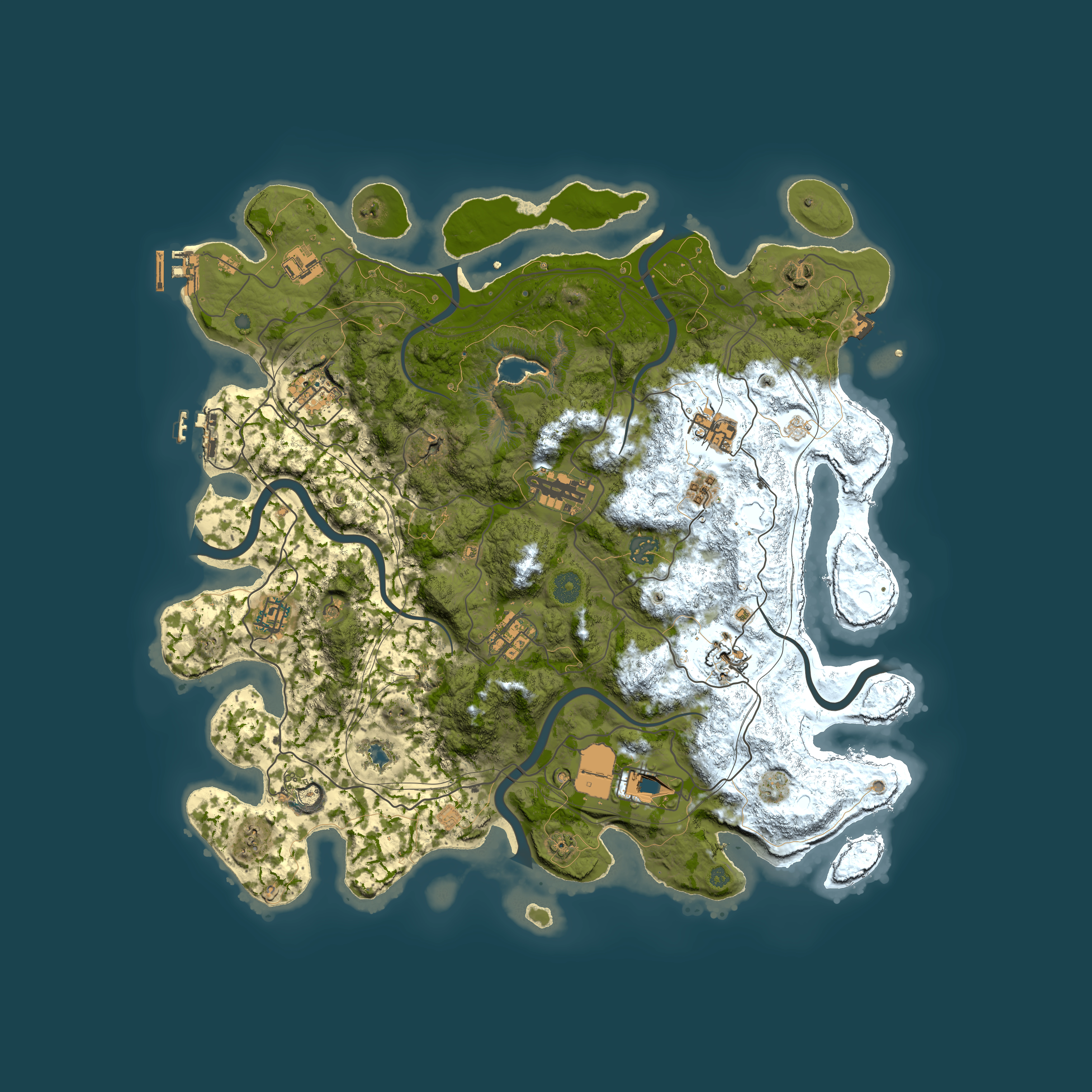 Full top-down render of Rust map seed 1289664702, 4250x4250m