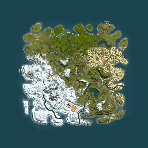 Rust map seed 513650137, 5000x5000m top-down preview