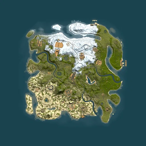Rust map seed 1155153760, 3800x3800m top-down preview