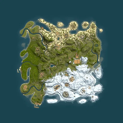 Rust map seed 300932226, 4250x4250m top-down preview