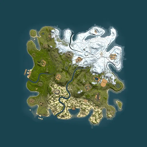 Rust map seed 1337, 3800x3800m top-down preview