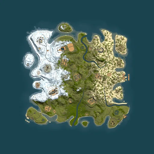 Rust map seed 1337, 3750x3750m top-down preview