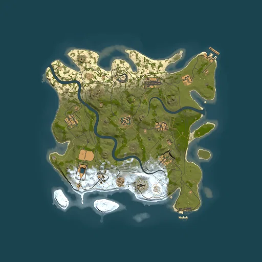 Rust map seed 1337, 3500x3500m top-down preview