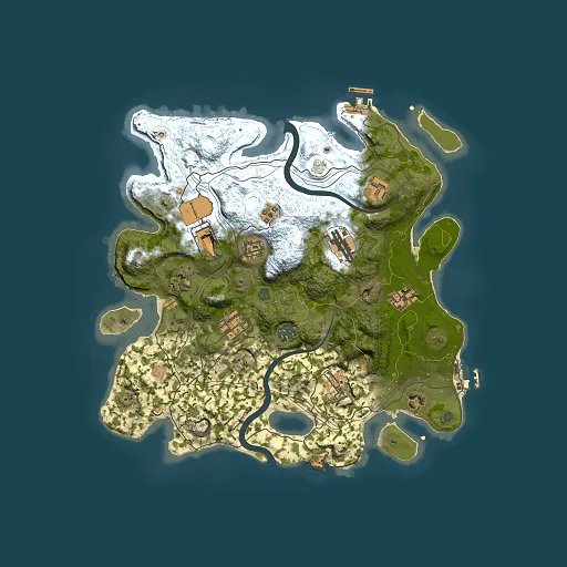 Rust map seed 1337, 3500x3500m top-down preview