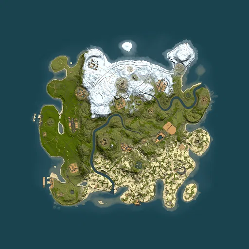 Rust map seed 1337, 3800x3800m top-down preview